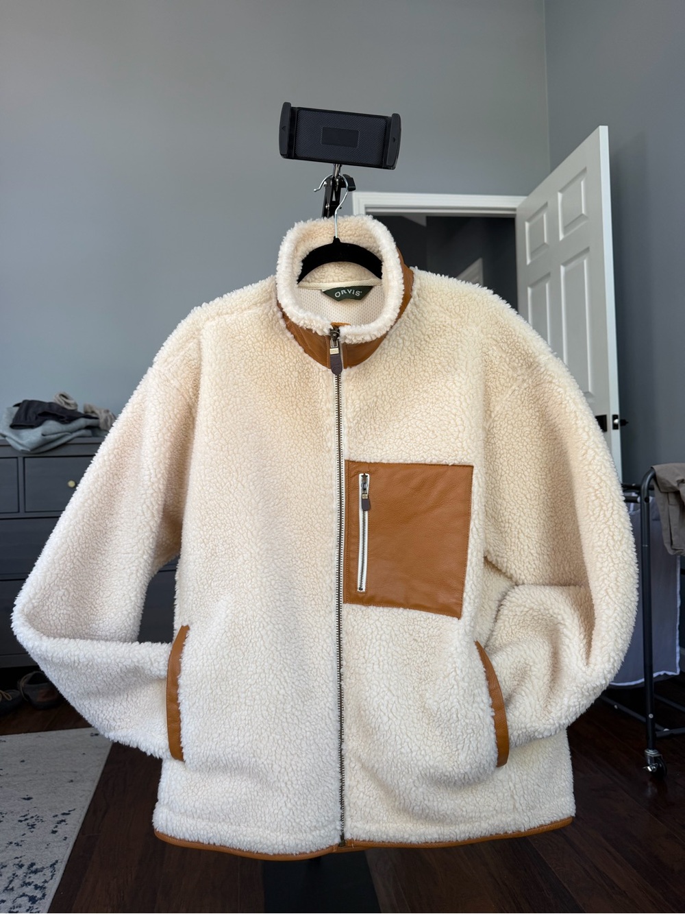 Orvis Sherpa & Leather Jacket